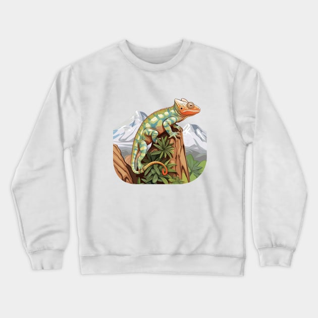 Veiled Chameleon Crewneck Sweatshirt by zooleisurelife